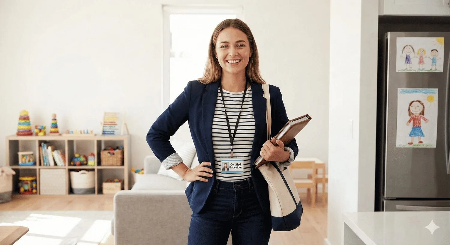 Babysitter professionista che lavora con bambini tramite Tata Facile